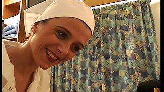 Redhead French Nurse Assfucked Before a Cumshot