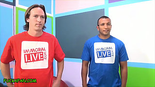 Fuck a fan - Alex's volcanic cumshot for big ass baddies Sara Jay, Amirah Adara, Jennifer White