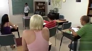 Horny teacher love sex