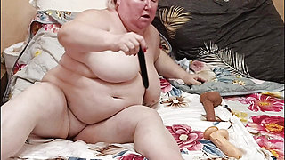 Sex toys meaty pussy,ass and tits stepmom