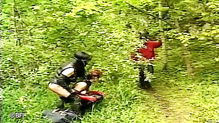 2 Norwegian mistresses dominate a kinky slave