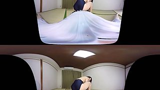 Mio Shinozaki in Schoolgirl in Swimsuit Rubbing Herself Against My Groin - CasanovA