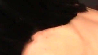 Hot Binky Bangs gets naked and sucks huge cock for cum in mouth