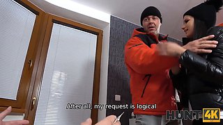Hunt4k. chick has vagina packed with strangers cock instead of bfs one