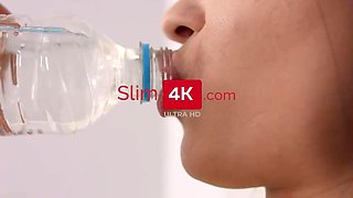Buttfuck bang-out lovin’ dark-haired with petite milk cans is having casual fuck-a-thon with her intimate trainer