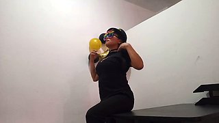 My sexy secretary has a wild side as she plays with her backdoor using a toy