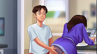 Cartoon anime adventures with lovely Priyapriya in playful positions