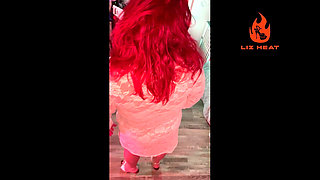 Mature Hotwife in Clog Heels and Lingerie Masturbating