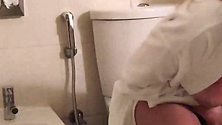 A MILF Wife Masturbates in the Bathroom and Cums Twice. Full Scene. Ep 24301