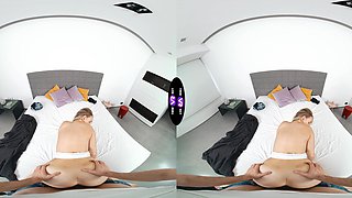 Busty blonde Kristy Waterfall rides cock with pleasure