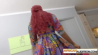 Beautiful African amateurs girl audition