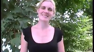 French Amateur MILF DP Outdoor