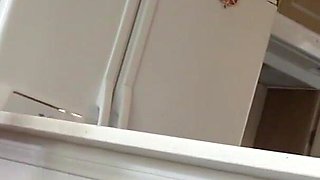 He plays with a sex toy with his friend's pussy, always horny and wet