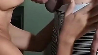 What Delicious Blowjobs and Cumshots in My Horny Stepmother's Mouth, She Swallows All My Semen.