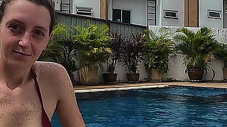 Sfw Playing About in Our Swimming Pool