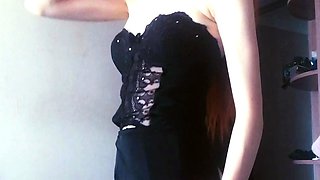 Sexy amateur girl striptease webcam