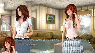Offcuts Amy in an animated hentai visual novel adventure
