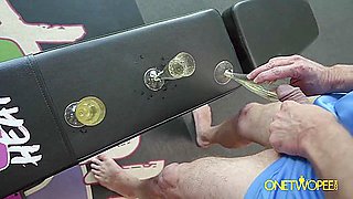 Three Guy Pee Swallow