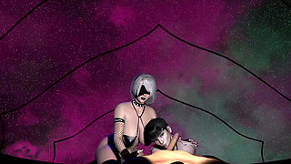 POV - Stellar Blade's Eve & Nier Automata's 2b - JAV Mocapped Sex Scene - Experimental Scene