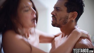 BBC stud bangs stepbros petite MILF wife