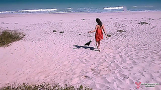 Lola Bella’s Beach Pee Break