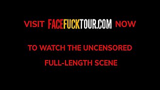 Submissive 18yo Redhead Latina Hardcore Throat Fucked On Her Knees