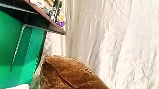 What a good ride my mother-in-law's brunette ass gives me