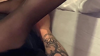 My Slave Is so Submissive to Me That He Licks His Feet and Sucks