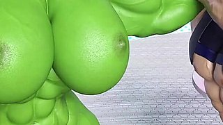 She Hulk Loves Getting Her Asshole Stretched by Monster Cock