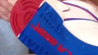 Tied the Guy's Hands and Make Him Cum!