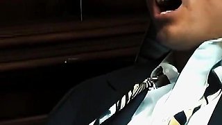 Busty Slut Aline Gets Pussy Masturbated and Receives Messy Facial Cumshot