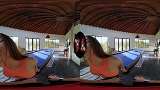 Topless Pool Persuasion - VRLatina