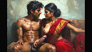 Indian threesome with my wife and her stepmom