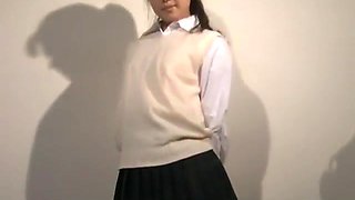 School Girl tied up and struggles