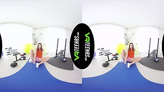 Vr Teen Masturbating In Gym Room - Solo - Sexlikereal