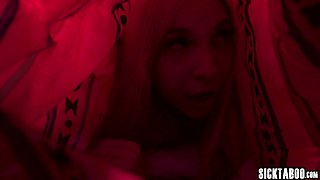 Lucky petite teenage got banged while stuck
