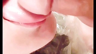 Nasty BBW Drinking Mick Stabbers Piss