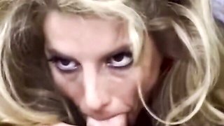 Graceful women's blonde action