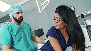 Naughty chick is fucked bad in a hospital