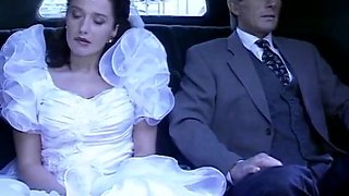 The Slutty Bride Fucks Fucks Her Stepfather in the Limousine That Is Accompanying Her to the Altar