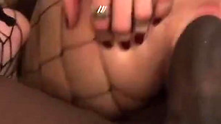 Hotty naughty Coco Velvett spanked by black big dick