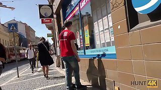 Hunt4k. nerdy cuckold sees gf fucked by bulky stranger