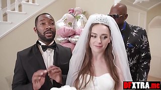 Aften Opal And Jovan Jordan - Petite Bride Orgy Humped Before Wedding