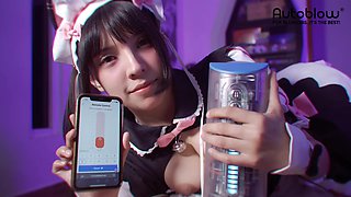 Tyer Waifu helps man SPERM with Autoblow