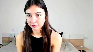 Beauty girl masturbation with dildo