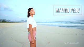 Very Horny Brazilian Beauty, Debora Andrade Fucks At The Beach