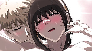 A best main charector yor and loid made for each other having enjoyment