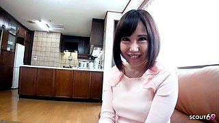 Petite Asian Girl first Time Sucks