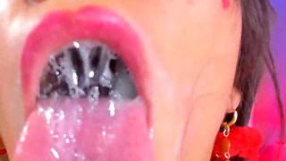 Extreme amateur pov blowjob by hot brunette latina