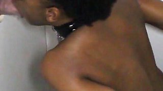 Chained Black Glory Slave Whore Hole Sucking Cocks Creampie Slut!